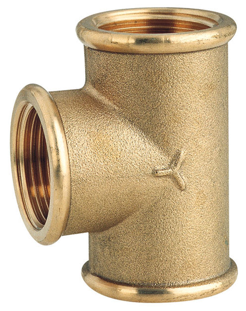 Picture of T-JOINT F/F/F brass